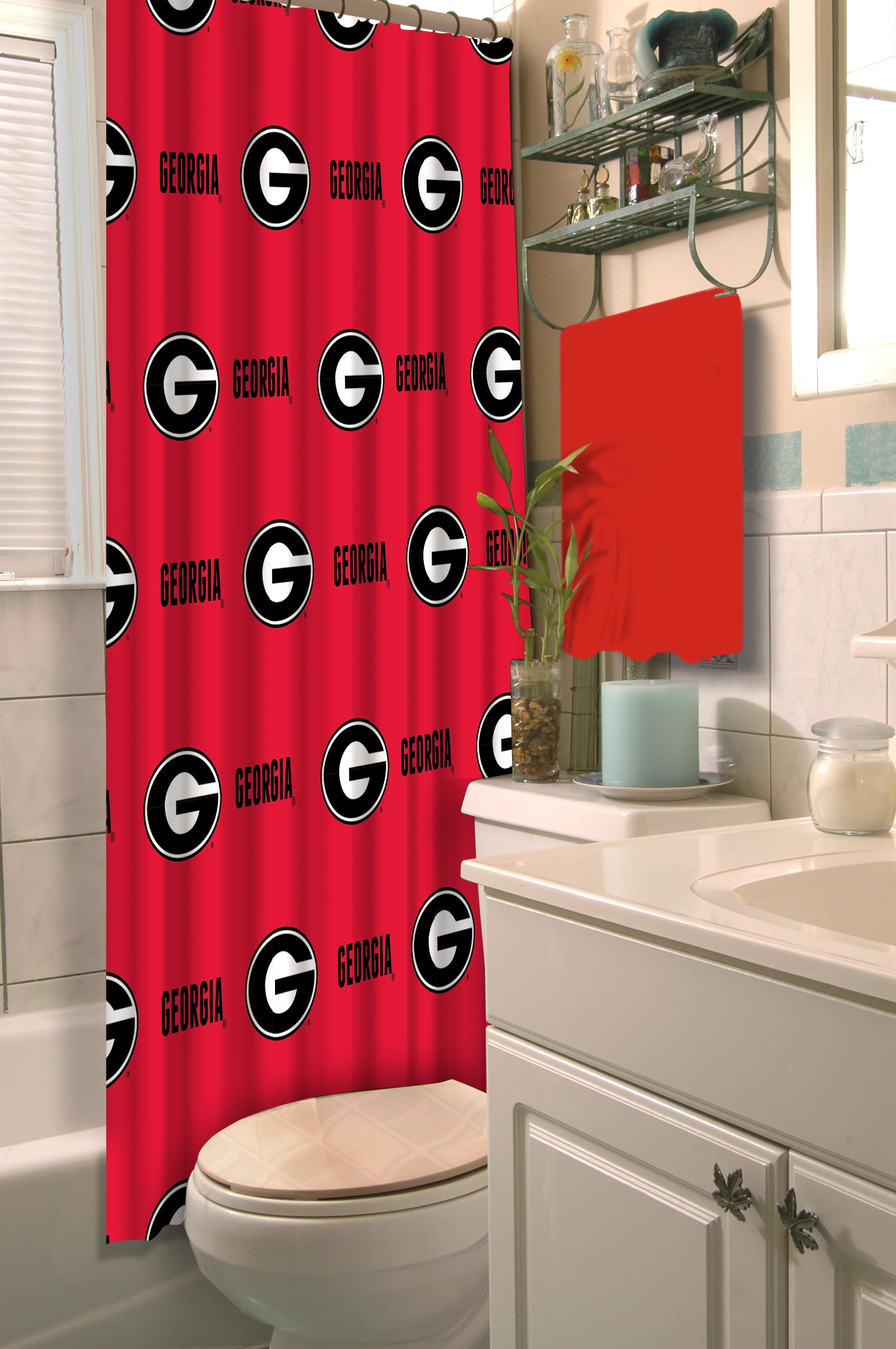 Georgia Bulldogs shower curtain