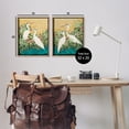 thumbnail image 4 of Stupell Industries Birds & Pond Botanicals Animals & Insects Painting Brown Floater Framed Canvas Art Print Wall Art, 17 x 21, Set of 2, 4 of 10