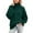 Green, variant on Women's Sweaters Elegant Crochet Pattern High Neck Pullover Sweater Soft Knit Casual Comfortable Turtleneck Top for Everyday Wear and Versatile Outfits