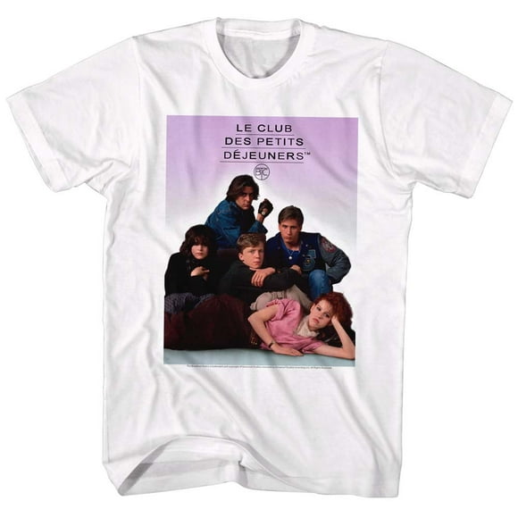 Breakfast Club Teen Comedy Movie French Poster Adult T-Shirt Tee