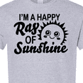thumbnail image 4 of Inktastic Im a Happy Ray of Sunshine with Happy Sun T-Shirt, 4 of 5