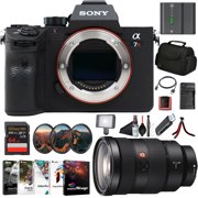 Sony α7R III Full-Frame Mirrorless Camera Body (ILCE-7RM3/B) – 42.4 MP BSI Sensor, 4K HDR Video | Sony FE 24-70mm Lens, 64GB Card, 2 x NP-FZ-100 Battery, Photo Software, Case and More