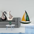 thumbnail image 2 of Figuras de cisne, escultura de cerámica y de hierro, para mesa, estantería, aniversario, chimenea, escritorio, estantería, centro de mesa, deco, 2 of 8