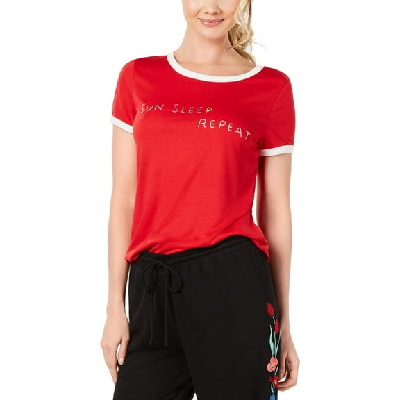 JENNI Intimates Red Sleepwear Shirt Size: M