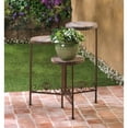 thumbnail image 2 of Zingz and Thingz Rustic Triple Planter Stand, 2 of 2