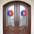 thumbnail image 5 of 4th of July Wreath for Front Door, Red White and Blue Patriotic Wreath, Memorial Day Summer Wreath, All-Weather Farmhouse Outdoor Holiday Decoration, 5 of 6