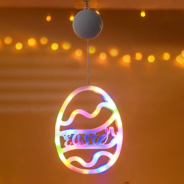 Easter Bunny Eggs Indoor String Light Indoor Light for Easter Window Decorations