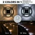 thumbnail image 2 of Luces solares para entrada AGPTEK, paquete de 24, impermeables, 2 modos de color, 2 of 7