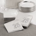 thumbnail image 2 of Fun Express 25th Anniversary Beverage Napkins Mega Bulk 100 Pieces, 2 of 2