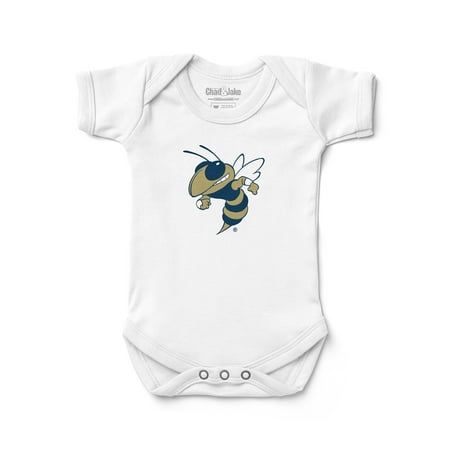 Newborn & Infant Chad & Jake White Georgia Tech Yellow Jackets Bodysuit