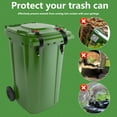 thumbnail image 3 of AEVXKHI Trash Can Lid Lock for Animals Stop from Rummaging Length, Adjustable Garbage Can Lid Lock, Outdoor Trash Can Locks, Garbage Bin Lid Lock for Various Bins, 3 of 10