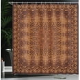 thumbnail image 4 of Ambesonne Vintage Shower Curtain, Persian Lace, 69"Wx70"L, Orange Brown, 4 of 5