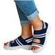 thumbnail image 1 of Sandalias informales de tacón alto con cuña y punta abierta para mujer, novedad de verano Wmkox8yii  shjk126, 1 of 1