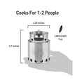 thumbnail image 5 of Solo Stove Lite, Portable Camping Survival Stove, Gassification Wood Burning Rocket Stove, 5 of 6