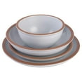 thumbnail image 3 of Soho Lounge Lagos 16 Piece Terracotta Double Bowl Dinnerware Set in Solid Matte White, 3 of 7