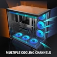 thumbnail image 2 of KEDIERS Gabinete PC ATX Gaming Carcasa para PC Carcasa de Cristal Telado para Juegos con 9 Ventilador ARGB, 2 of 5