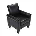 thumbnail image 4 of Accent Chairs, Comfy Sofa Chair, Armchair PU leather Black, 4 of 5