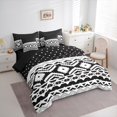thumbnail image 3 of Manfei Hippie Aztec Bedding Comforter Set 7pcs for Female Men Adults,Polka Dots Queen Bedding Sets Super Cozy,Boho Abstract Geometric Queen Sheet Sets,Microfiber Bedroom Decor,Reversible, 3 of 8