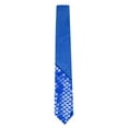 thumbnail image 3 of EliteGoogv Mens Womens Sequins Glitter Necktie Patchwork Pattern Tie For Formal Business Wedding Party Prom Banquet And Daily Wear,Blue,One Size, 3 of 7