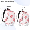 thumbnail image 3 of Yiaed Pink Hearts Print Backpack, Premium Laptop Backpack, Travel Backpack for Women, Lightweight Backpacks, Comfortable Back Pack-Medium, 3 of 7