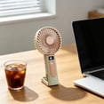 thumbnail image 5 of Rechargeable Handheld Fan, Portable Desk Fan USB Powered, Mini Personal Fan with 3 Speed Adjustments, Compact Dual-Use Cooling for Home, Office, and Outdoor Use, 5 of 6