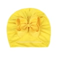 thumbnail image 2 of Baby Girls Hair Bow Turban Hat, Easy Wear Bow Knotted Headwrap India Cap for Infants Toddlers, 2 of 8