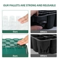 10 Packs Seed Starter Trays(120 Cells Total Tray)with Humidity Dome and