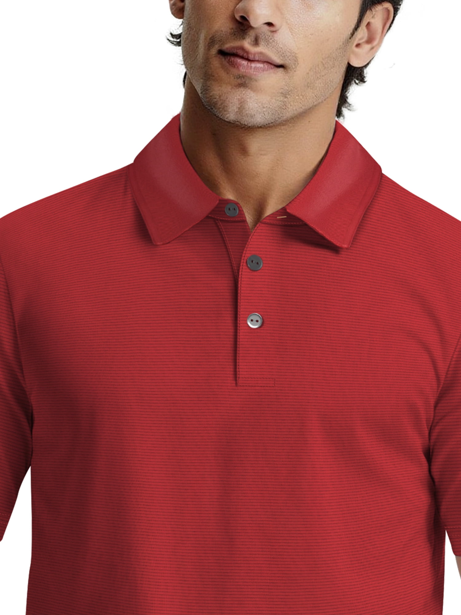 Ben Hogan Men's & Big Men's Performance Solid Polo Shirt with Short Sleeves, Sizes S-5XL