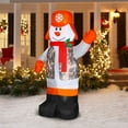 thumbnail image 2 of Airblown Inflatable 7' Hunting Snowman Christmas Prop, 2 of 2