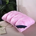 thumbnail image 5 of Twisted Down Alternative Pillow - Single Pack Vacuum-Packed Bed Pillow, White Hotel-Quality Soft Cushion, Suitable for Back, Side & Stomach Sleepers, Cool & Cozy All-Night Rest, 29.13*18.9in, Pink, 5 of 6