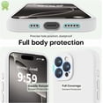 thumbnail image 3 of Funda de Silicona Premium, Forro de Microfibra Suave, para iPhone 16 Pro Max 6.9", Blanco, 3 of 7