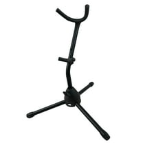 CATIEBYE 1Pc Black Saxophone Stand with Anti Slip Steel Tripod for Home and Music Classroom Use