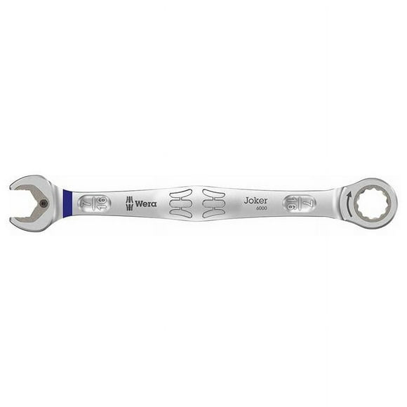 Wera 05073282001 0.4375 in. Joker Ratcheting Combination Wrench, Nickel Chrome