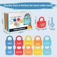 thumbnail image 1 of HLONK Kids Toys Number Lock & Key Counting Cognition Educational Toy Number Matching Homeschool Math Toys Early Learning Preschool Activities Toys Games for 3 Years Old Toddler Chirstmas, 1 of 7
