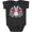 Retro Heather Smoke, variant on Inktastic Easter Scandinavian Bunny with Flowers Boys or Girls Baby Bodysuit