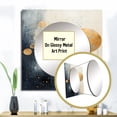 thumbnail image 3 of Designart "Grunge Collage In Astrological Minimalism" Astrology Square Mirror Wall Decor Astronomy - Large Beige Square Bathroom Mirror - Square Printed Wall Mirror Art, 3 of 5