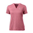 thumbnail image 2 of Women's Cutter & Buck Heather Red Cincinnati Reds DryTec Forge Stretch V-Neck Blade Top, 2 of 3