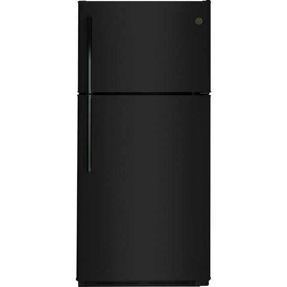 GE® 18 Cu. Ft. Top-Freezer Refrigerator Black - GTS18FTLKBB