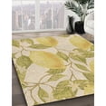 thumbnail image 2 of Ahgly Company Indoor Round Patterned Orange Gold Area Rugs, 5' Round, 2 of 6