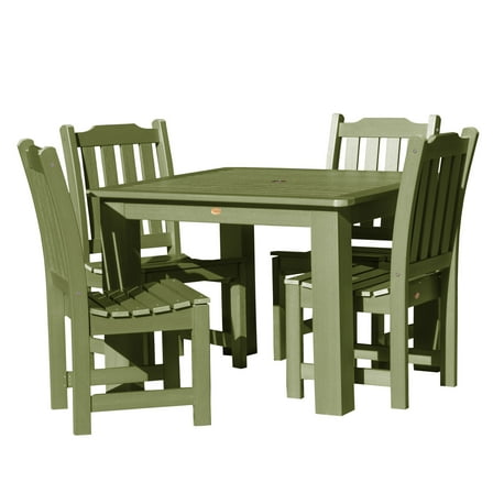 Highwood Lehigh Outdoor Patio Dining Set, 5 Piece, Multiple Colors