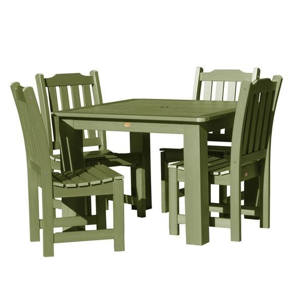 Highwood Lehigh Outdoor Patio Dining Set, 5 Piece, Multiple Colors