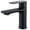 Black, variant on BELZ Bathroom Faucet Modern Single Handle One Hole Bath Vanity Sink Faucets with Pop Up Drain and Deck Plate for 1 or 3 Holes, Black