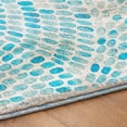 thumbnail image 5 of Addison Rugs Dream Shag Premium Machine Washable Transitional Dot Arches Aqua Rectangle Rug, 9' x 12', 5 of 8