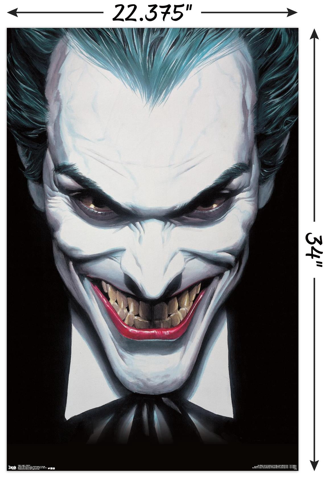 DC Comics - The Joker - Portrait Wall Poster, 22.375" x 34"