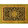 thumbnail image 1 of Ahgly Company Machine Washable Indoor Rectangle Medallion Yellow Traditional Area Rugs, 4' x 6', 1 of 4