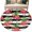 Multi, variant on Round Rugs 5Ft, Striped Flamingo Round Area Rug Washable Indoor Throw Carpet, Pink Birds Green Palm Leaf Black White Soft Non Slip Circle Rug for Cabinet Bathroom Home Decor Aesthetic