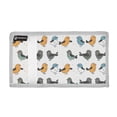 thumbnail image 2 of JIALIOU Nylon Trifold Card Wallet with ID Window Zipper Pocket for Men Women Teen Cartoon Birds and Dots, 2 of 7