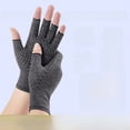 thumbnail image 2 of Guantes protectores de compresión de medio dedo para dispensar, cuidar las articulaciones, hacer ejercicio, rehabilitación, fitness, ciclismo, 2 of 6
