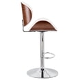 thumbnail image 5 of Swivel Bar Stool Adjustable-Height Barstools Classic White Bar Chair，Set of 2, 5 of 9