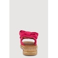 thumbnail image 3 of Women's Double Bow Band Espadrille Slide Sandals, 3 of 3